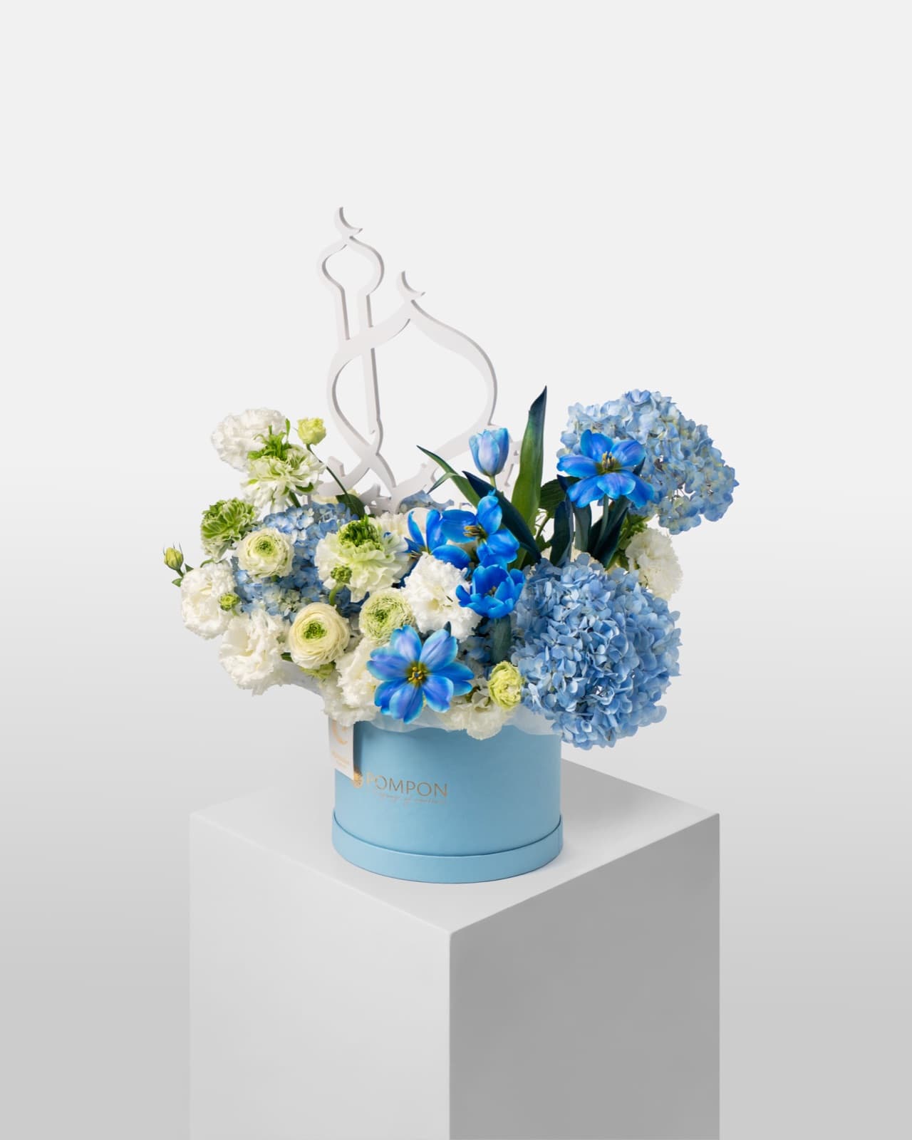 Blue hydrangeas